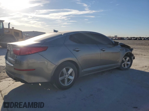 2015 Kia Optima LX with VIN 5XXGM4A70FG478755, listed as a Copart auction lot 49176165 with 158,206 mi miles and Salvage Title. Bid and sale history available at DreamBid. Image 3.