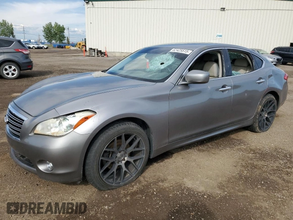2011 Infiniti M with VIN JN1BY1ARXBM370844, listed as a Copart auction lot 62425515 with 277,315 mi miles and Salvage title. Bid and sale history available at DreamBid. Image 1.
