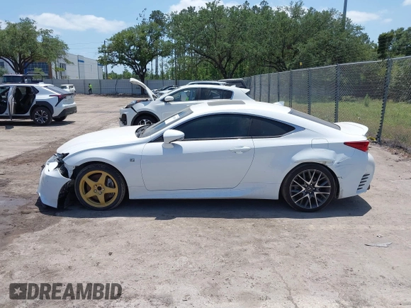 2015 Lexus RC 350 F Sport with VIN JTHHE5BC3F5008628, listed as a IAAI auction lot 42120841 with 116,527 mi miles and . Bid and sale history available at DreamBid. Image 14.