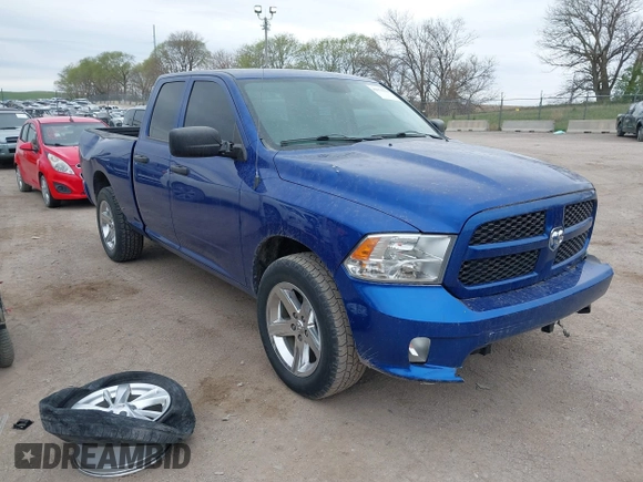 2015 Ram 1500 Express with VIN 1C6RR7FT1FS616981, listed as a IAAI auction lot 42078134 with 160,387 mi miles and . Bid and sale history available at DreamBid. Image 1.