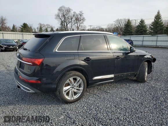 2022 Audi Q7 Premium Plus with VIN WA1LXBF7XND013311, listed as a Copart auction lot 49759825 with 25,314 mi miles and Salvage title. Bid and sale history available at DreamBid. Image 3.