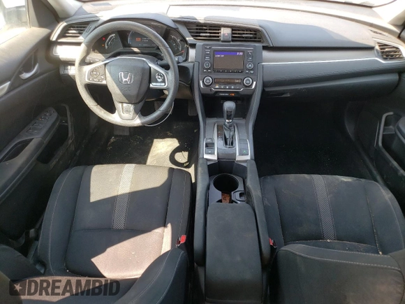 2019 Honda Civic LX with VIN 2HGFC2F61KH504677, listed as a Copart auction lot 66871514 with 88,385 mi miles and Salvage Title. Bid and sale history available at DreamBid. Image 8.