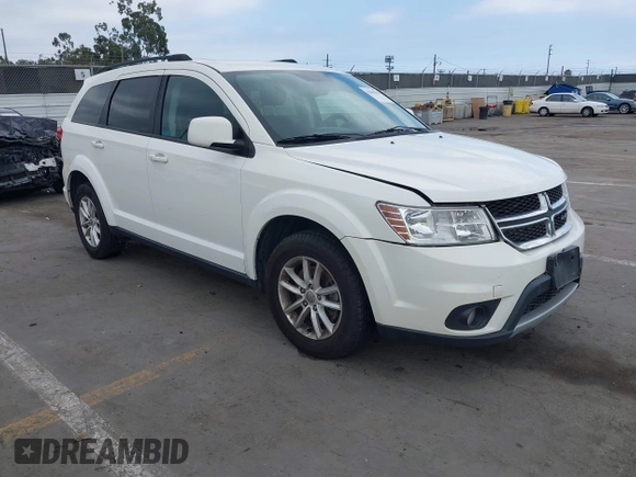 2015 Dodge Journey SXT with VIN 3C4PDDBG9FT606686, listed as a IAAI auction lot 42048201 with 107,593 mi miles and . Bid and sale history available at DreamBid. Image 1.