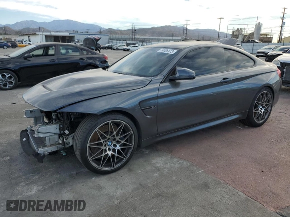 2017 BMW M4 with VIN WBS3R9C58HK708973, listed as a Copart auction lot 74006423 with 79,844 mi miles. Bid and sale history available at carsss.com. Image 1.