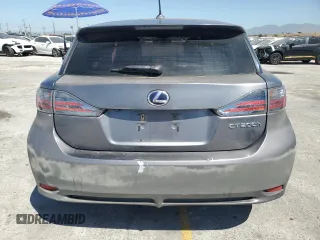 2012 Lexus CT 200h with VIN JTHKD5BH8C2116437, listed as a Copart auction lot 57914565 with 110,327 mi miles and Salvage title. Bid and sale history available at DreamBid. Image 6.