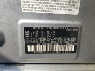 2012 Subaru Legacy Premium с VIN 4S3BMBC66C3025643, выставлен на аукционе Copart как лот 59960985 с пробегом 141 562 миль миль и Чистый • Clean title. История ставок и продаж доступна на DreamBid. Изображение 12.