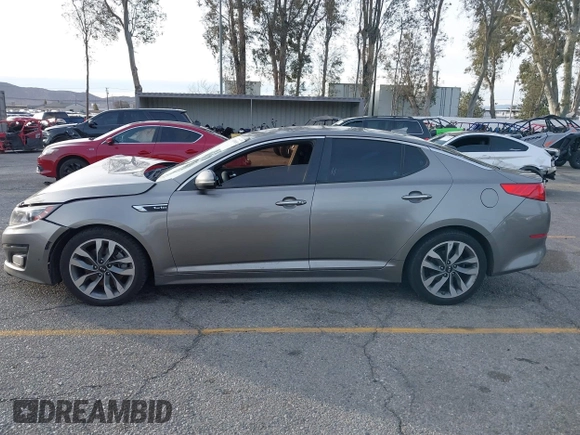 2014 Kia Optima SX Turbo with VIN 5XXGR4A63EG291596, listed as a IAAI auction lot 41385491 with 265,017 mi miles and . Bid and sale history available at DreamBid. Image 14.