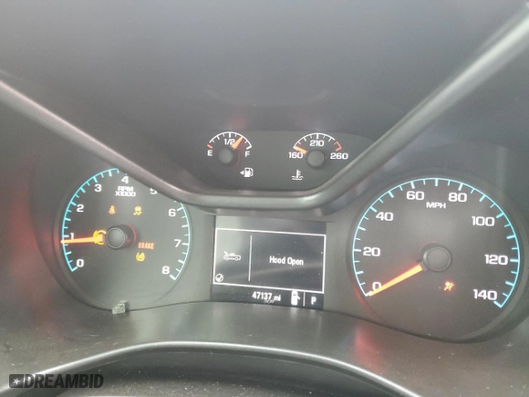2020 Chevrolet Colorado 2WD Work Truck with VIN 1GCGSBENXL1141908, listed as a Copart auction lot 44431865 with 47,137 mi miles and Salvage Title. Bid and sale history available at carsss.com. Image 9.