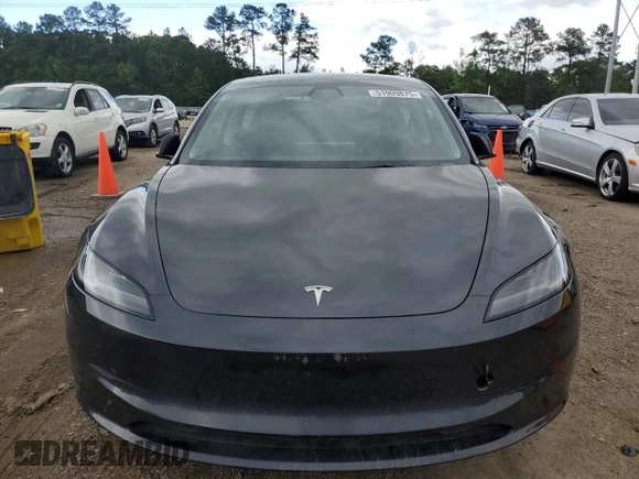 2024 Tesla Model 3 Long Range with VIN 5YJ3E1EB2RF825213, listed as a Copart auction lot 51909875 with 9,717 mi miles and Salvage Title. Bid and sale history available at DreamBid. Image 5.