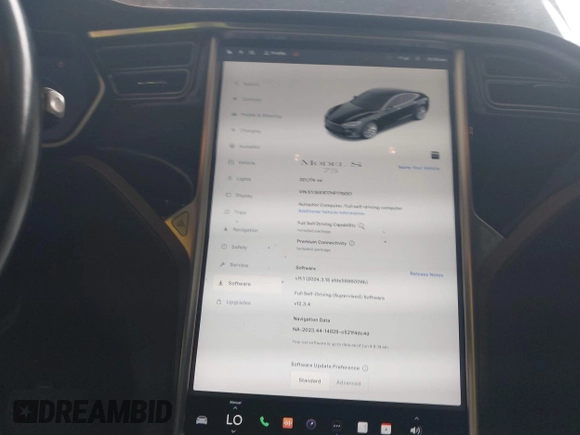 2017 Tesla Model S 60 z VIN 5YJSA1E17HF179051, wystawiony jako IAAI lot #42430013 z przebiegiem 201 174 mil mil oraz . Historia ofert i sprzedaży dostępna na DreamBid. Obrazek 19.