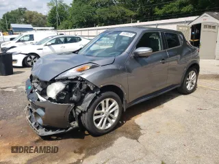 2015 Nissan Juke SV with VIN JN8AF5MR5FT501437, listed as a Copart auction lot 55298315 with 157,826 mi miles and Salvage title. Bid and sale history available at DreamBid. Image 1.