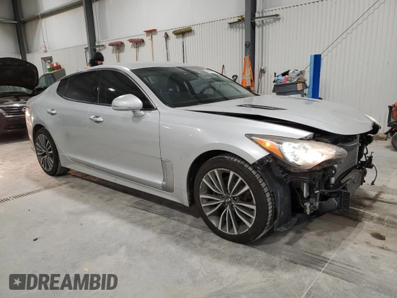 2018 Kia Stinger with VIN KNAE15LA9J6011899, listed as a Copart auction lot 88929115 with 95,311 mi miles and Salvage Title. Bid and sale history available at DreamBid. Image 4.