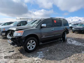 2008 Nissan Armada SE z VIN 5N1AA08C58N604279, wystawiony jako Copart lot #45249055 z przebiegiem 203 468 mil mil oraz Szkoda całkowita • Salvage title. Historia ofert i sprzedaży dostępna na DreamBid. Obrazek 1.
