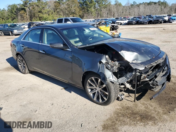 2016 Cadillac CTS Sedan Luxury Collection RWD with VIN 1G6AR5SX2G0116881, listed as a Copart auction lot 41509385 with 0 mi miles and Salvage Title. Bid and sale history available at carsss.com. Image 4.