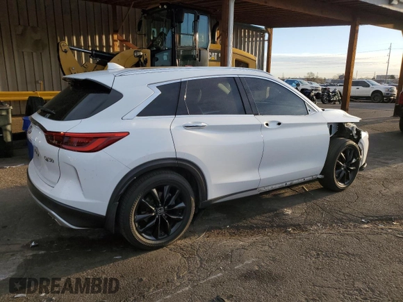 2019 Infiniti QX50 Luxe с VIN 3PCAJ5M3XKF123473, выставлен на аукционе Copart как лот 50099005 с пробегом 57 211 миль миль и Чистый • Clean title. История ставок и продаж доступна на DreamBid. Изображение 3.