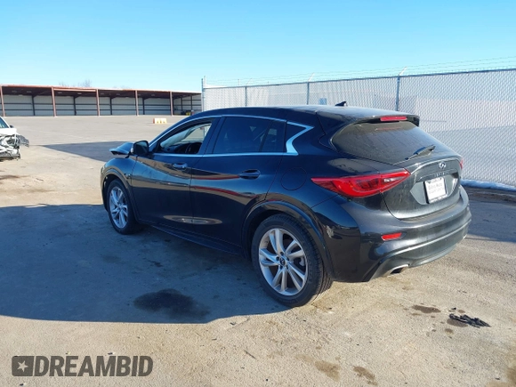 2017 Infiniti QX30 Sport with VIN SJKCH5CP3HA038000, listed as a IAAI auction lot 41454918 with 75,086 mi miles and . Bid and sale history available at DreamBid. Image 3.