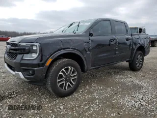 2024 Ford Ranger LARIAT with VIN 1FTER4JH9RLE10329, listed as a Copart auction lot 45464135 with 11,371 mi miles and Salvage Title. Bid and sale history available at carsss.com. Image 1.