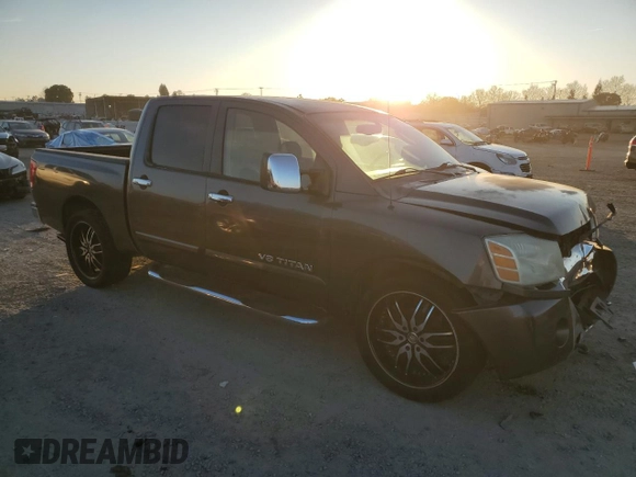 2005 Nissan Titan XE with VIN 1N6AA07AX5N541029, listed as a Copart auction lot 42876525 with 136,543 mi miles and Salvage Title. Bid and sale history available at DreamBid. Image 4.