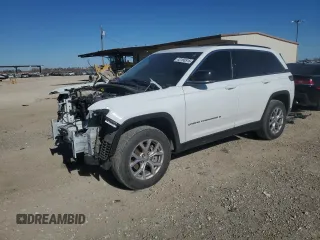 2022 Jeep Grand Cherokee Limited with VIN 1C4RJGBG4N8589330, listed as a Copart auction lot 42166515 with 56,145 mi miles and Salvage title. Bid and sale history available at DreamBid. Image 1.