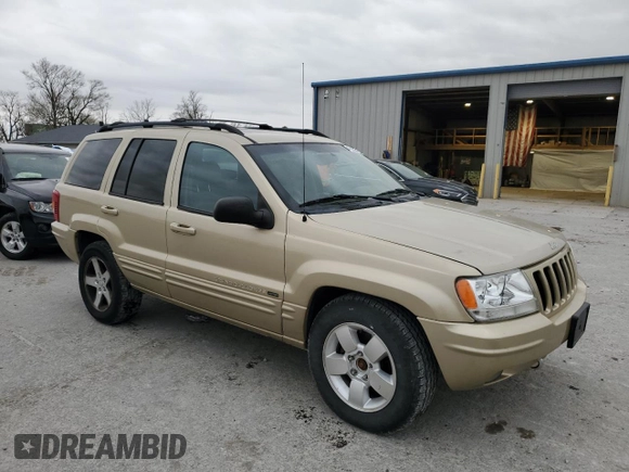 2001 Jeep Grand Cherokee Limited with VIN 1J4GW58N21C500181, listed as a Copart auction lot 49620415 with 150,256 mi miles and Salvage Title. Bid and sale history available at carsss.com. Image 4.