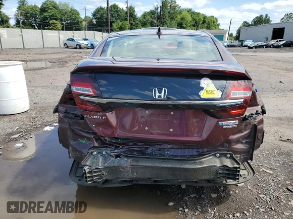 2018 Honda Clarity Plug-In Hybrid Touring with VIN JHMZC5F37JC010729, listed as a Copart auction lot 68067054 with 61,346 mi miles and Salvage Title. Bid and sale history available at carsss.com. Image 6.
