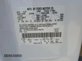 2008 Ford F-150 XLT with VIN 1FTPW12VX8KC76276, listed as a Copart auction lot 51866165 with 146,396 mi miles and Salvage Title. Bid and sale history available at carsss.com. Image 12.