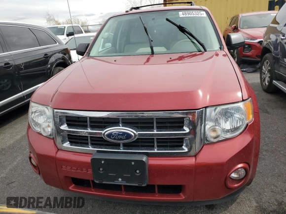2012 Ford Escape XLT with VIN 1FMCU9D76CKC02424, listed as a Copart auction lot 48905325 with 111,347 mi miles and Salvage title. Bid and sale history available at DreamBid. Image 5.