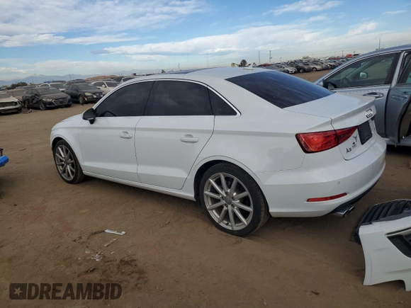 2015 Audi A3 2.0 TDI Premium Plus with VIN WAUCJGFF0F1079345, listed as a Copart auction lot 77669334 with 59,557 mi miles and Salvage Title. Bid and sale history available at carsss.com. Image 2.