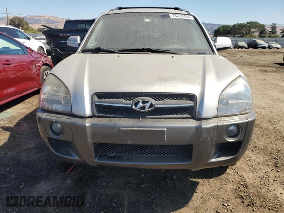 2006 Hyundai Tucson GLS with VIN KM8JN72D26U290981, listed as a Copart auction lot 73253444 with 158,905 mi miles and Clean Title. Bid and sale history available at carsss.com. Image 5.