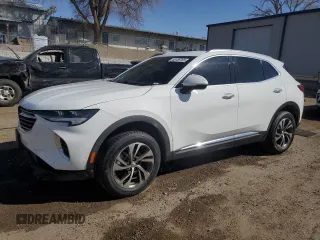 2022 Buick Envision Essence with VIN LRBFZPR47ND031386, listed as a Copart auction lot 48136765 with 97,120 mi miles and Salvage Title. Bid and sale history available at carsss.com. Image 1.