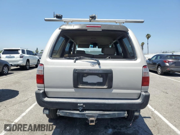 1998 Toyota 4Runner with VIN JT3GM84R0W0027416, listed as a Copart auction lot 58715195 with 319,996 mi miles and Salvage title. Bid and sale history available at DreamBid. Image 6.