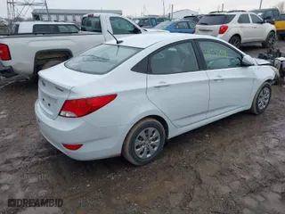 2017 Hyundai Accent SE with VIN KMHCT4AE3HU319544, listed as a IAAI auction lot 41557906 with 129,091 mi miles. Bid and sale history available at carsss.com. Image 4.