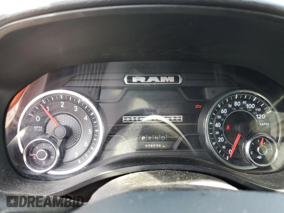 2022 Ram 1500 Big Horn z VIN 1C6SRFBT2NN137192, wystawiony jako Copart lot #56176235 z przebiegiem 78 236 mil mil oraz Szkoda całkowita • Salvage title. Historia ofert i sprzedaży dostępna na DreamBid. Obrazek 9.