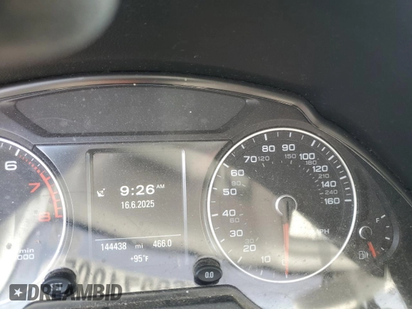 2016 Audi Q5 Premium Plus with VIN WA1L2AFP6GA091050, listed as a Copart auction lot 60271805 with 144,438 mi miles and Salvage title. Bid and sale history available at DreamBid. Image 9.