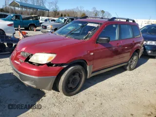 2005 Mitsubishi Outlander LS with VIN JA4LX31F65U040946, listed as a Copart auction lot 87074634 with 168,406 mi miles and Salvage Title. Bid and sale history available at carsss.com. Image 1.
