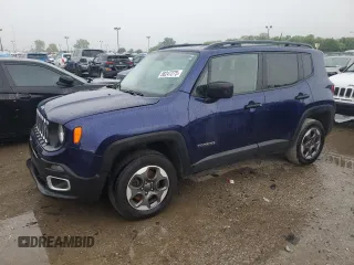 2017 Jeep Renegade Sport с VIN ZACCJBAB8HPE68361, выставлен на аукционе Copart как лот 58247275 с пробегом 88 759 миль миль и Списание • Salvage title. История ставок и продаж доступна на DreamBid. Изображение 1.