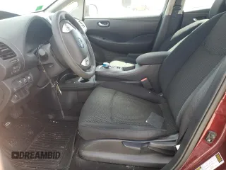 2017 Nissan LEAF S with VIN 1N4BZ0CP9HC301485, listed as a Copart auction lot 52823195 with 0 mi miles and Clean Title. Bid and sale history available at carsss.com. Image 7.
