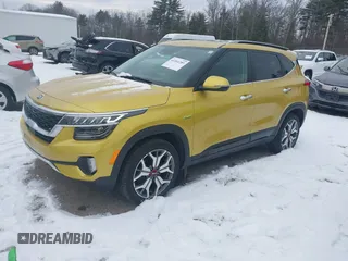 2021 Kia Seltos SX with VIN KNDETCA28M7166732, listed as a IAAI auction lot 41261289 with 35,979 mi miles. Bid and sale history available at carsss.com. Image 17.