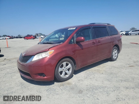 2014 Toyota Sienna LE AAS with VIN 5TDKK3DC9ES480133, listed as a Copart auction lot 60547605 with Not provided miles and Salvage title. Bid and sale history available at DreamBid. Image 1.