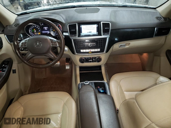 2015 Mercedes-Benz M 400 with VIN 4JGDA5GB0FA535623, listed as a Copart auction lot 45979705 with 115,592 mi miles and Salvage Title. Bid and sale history available at DreamBid. Image 8.