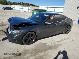 2019 Genesis G70 3.3T Advanced with VIN KMTG34LE1KU022137, listed as a Copart auction lot 76611254 with 59,082 mi miles and Salvage Title. Bid and sale history available at carsss.com. Image 1.