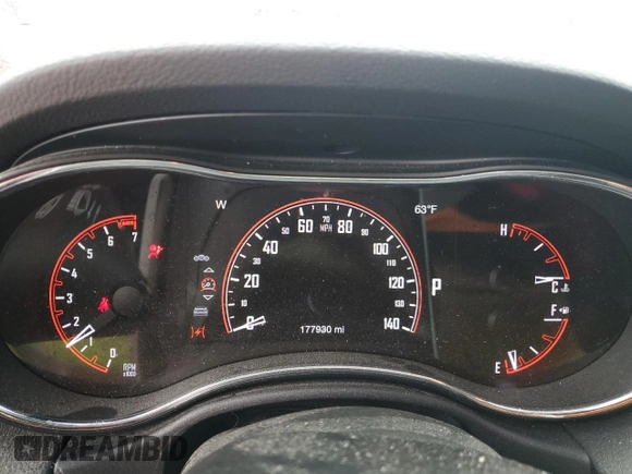 2017 Dodge Durango SXT with VIN 1C4RDJAGXHC629840, listed as a Copart auction lot 58322745 with 177,930 mi miles and Salvage title. Bid and sale history available at DreamBid. Image 9.