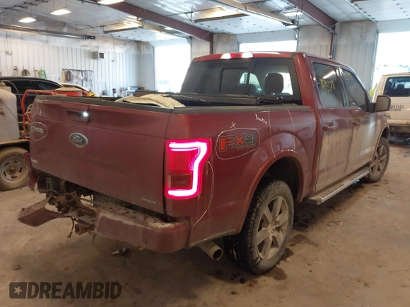 2016 Ford F-150 XLT with VIN 1FTEW1EF3GFC70144, listed as a IAAI auction lot 41448079 with 123,692 mi miles. Bid and sale history available at carsss.com. Image 4.
