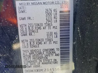 2023 Nissan Pathfinder SL z VIN 5N1DR3CB5PC214556, wystawiony jako Copart lot #55516955 z przebiegiem 34 942 mil mil oraz Szkoda całkowita • Salvage title. Historia ofert i sprzedaży dostępna na DreamBid. Obrazek 12.