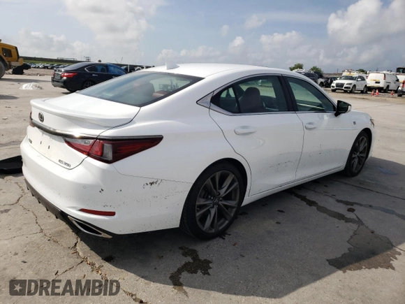 2019 Lexus ES 350 with VIN 58ABZ1B1XKU008536, listed as a Copart auction lot 54323975 with 39,421 mi miles and Salvage Title. Bid and sale history available at DreamBid. Image 3.