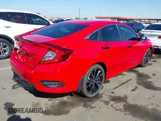 2020 Honda Civic Sedan Sport with VIN 2HGFC2F89LH506471, listed as a IAAI auction lot 42003651 with 70,311 mi miles. Bid and sale history available at carsss.com. Image 4.