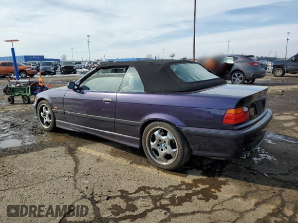 1998 BMW 3 Series M3 with VIN WBSBK0335WEC39639, listed as a Copart auction lot 46694465 with 16,585 mi miles and Clean Title. Bid and sale history available at carsss.com. Image 2.