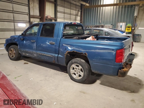 2005 Dodge Dakota SLT with VIN 1D7HE48N25S326038, listed as a Copart auction lot 83908454 with 155,447 mi miles and Salvage Title. Bid and sale history available at DreamBid. Image 2.