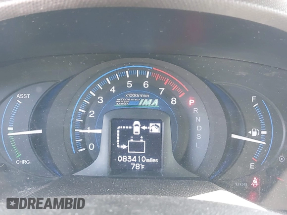 2012 Honda Insight LX with VIN JHMZE2H54CS004368, listed as a IAAI auction lot 42336248 with 83,410 mi miles and . Bid and sale history available at DreamBid. Image 7.