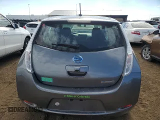 2015 Nissan LEAF SV with VIN 1N4AZ0CP5FC325081, listed as a Copart auction lot 62681513 with 90,329 mi miles. Bid and sale history available at carsss.com. Image 6.